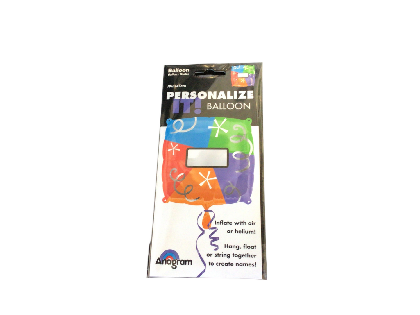 Anagram Standard Mylar Balloon - square Personalize It