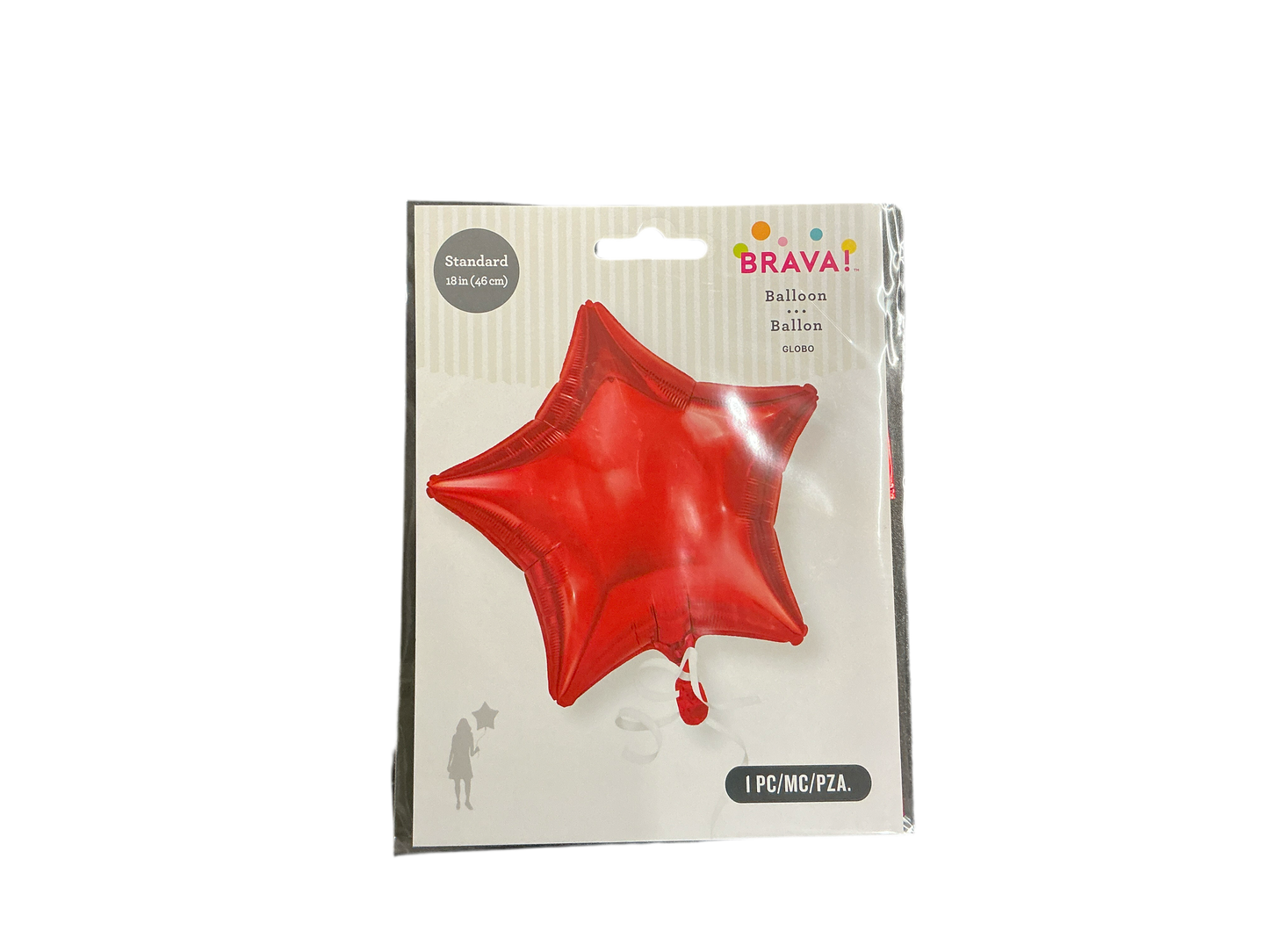 Brava Standard Mylar Balloon - Star Red
Inflated size: 16in x 16.5in
Perfect for all occasions