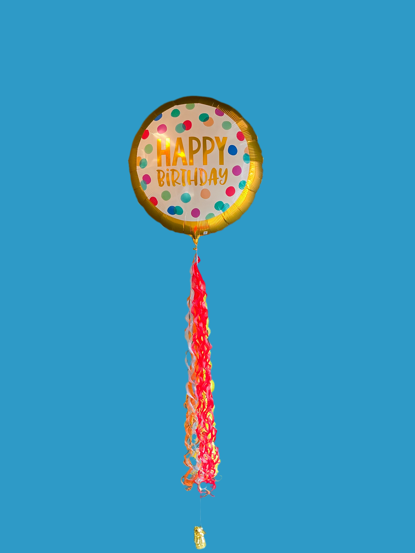 Grab-&-Go single balloon W/paper tassel