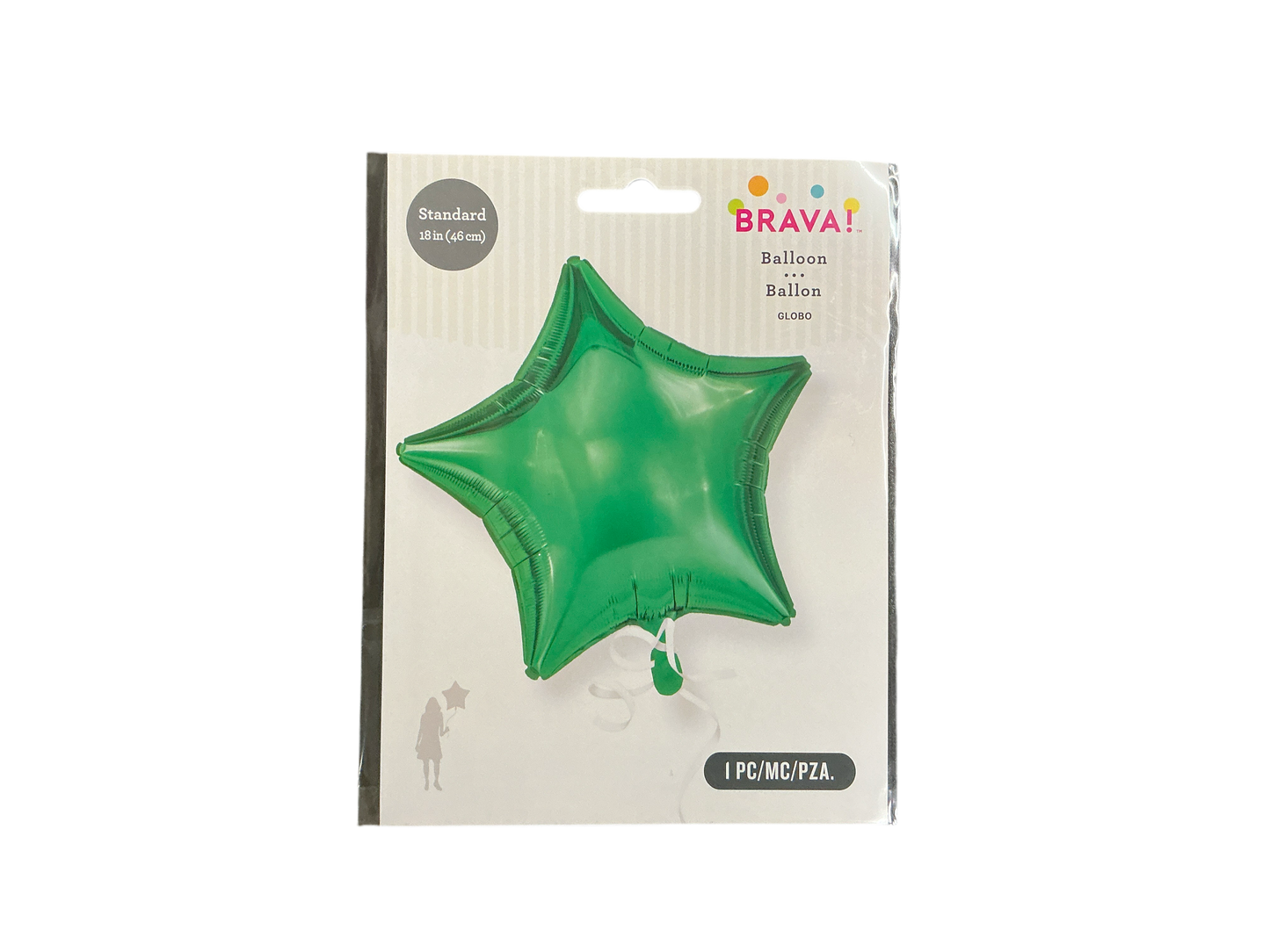Brava Standard Mylar Balloon - Star Green
Inflated size: 16in x 16.5in
Perfect for all occasions
