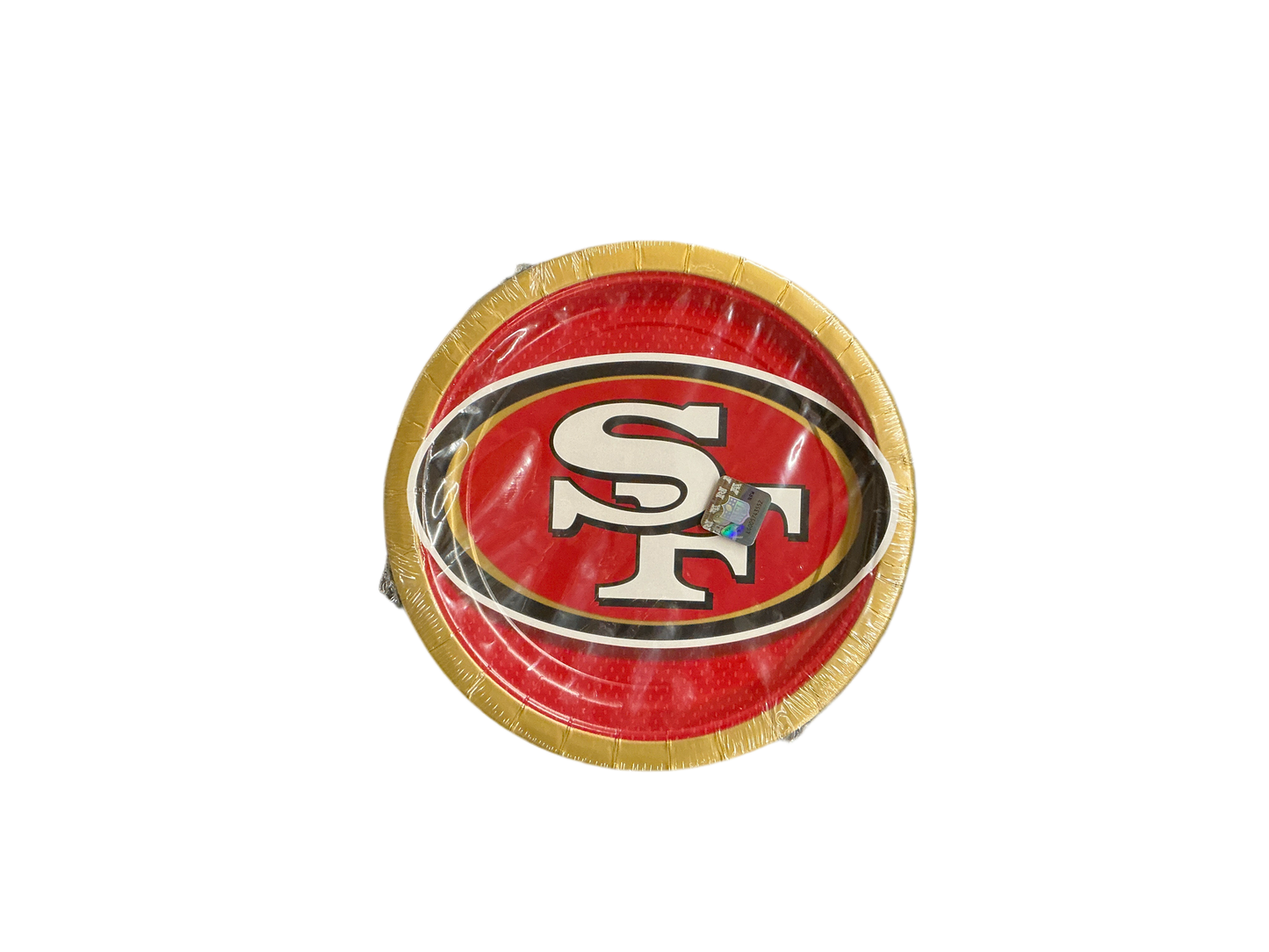NFL Paper Dinner Plates 18PCS SF 49ers
Team colors and logo
9in