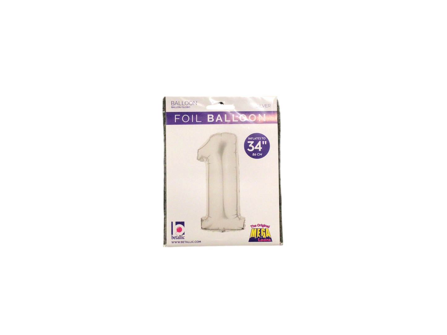 Silver Mylar Numbers
Available in 0-9
Inflated size: 34in