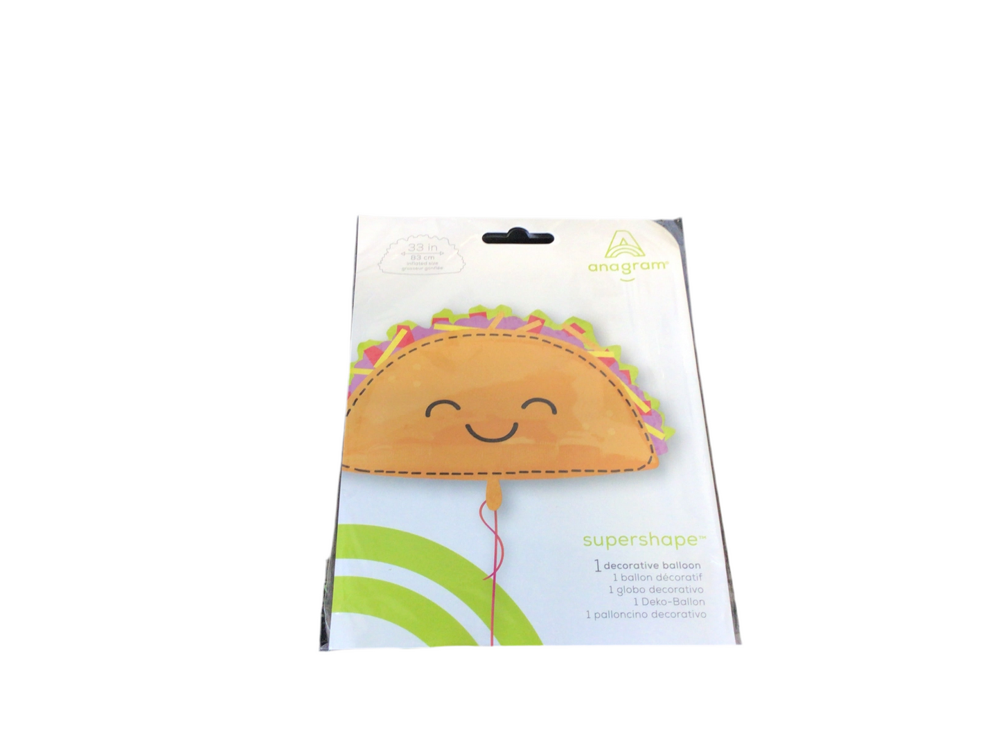 Anagram Supershape Mylar Balloon - Taco