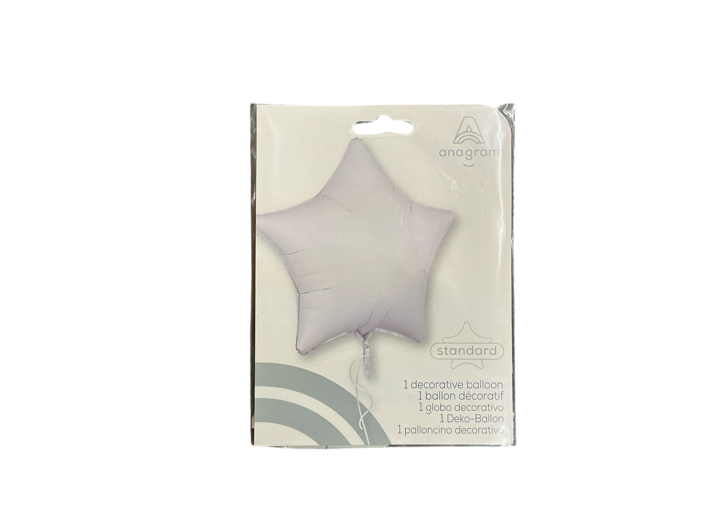 Anagram Standard Mylar Balloon - Star White
UnInflated size: 19in
Perfect for all occasions