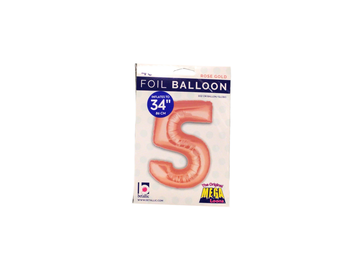 Rose Gold Mylar Numbers
Available in 0-9
Inflated size: 34in