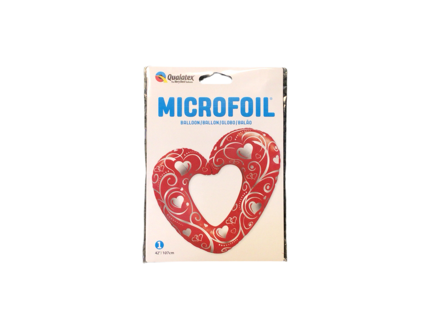 Qualatex XL Supershape Mylar Balloon
Red heart with small silver hearts and details
Inflated size: 42in
Perfect to show how much you love someone!