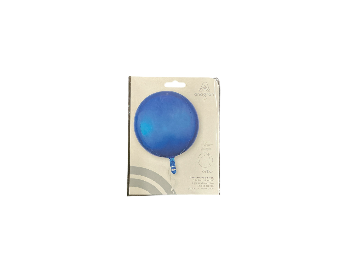 Anagram Standard Mylar Balloon - Orbz Royal Blue
Inflated size: 15in
Perfect for all occasions