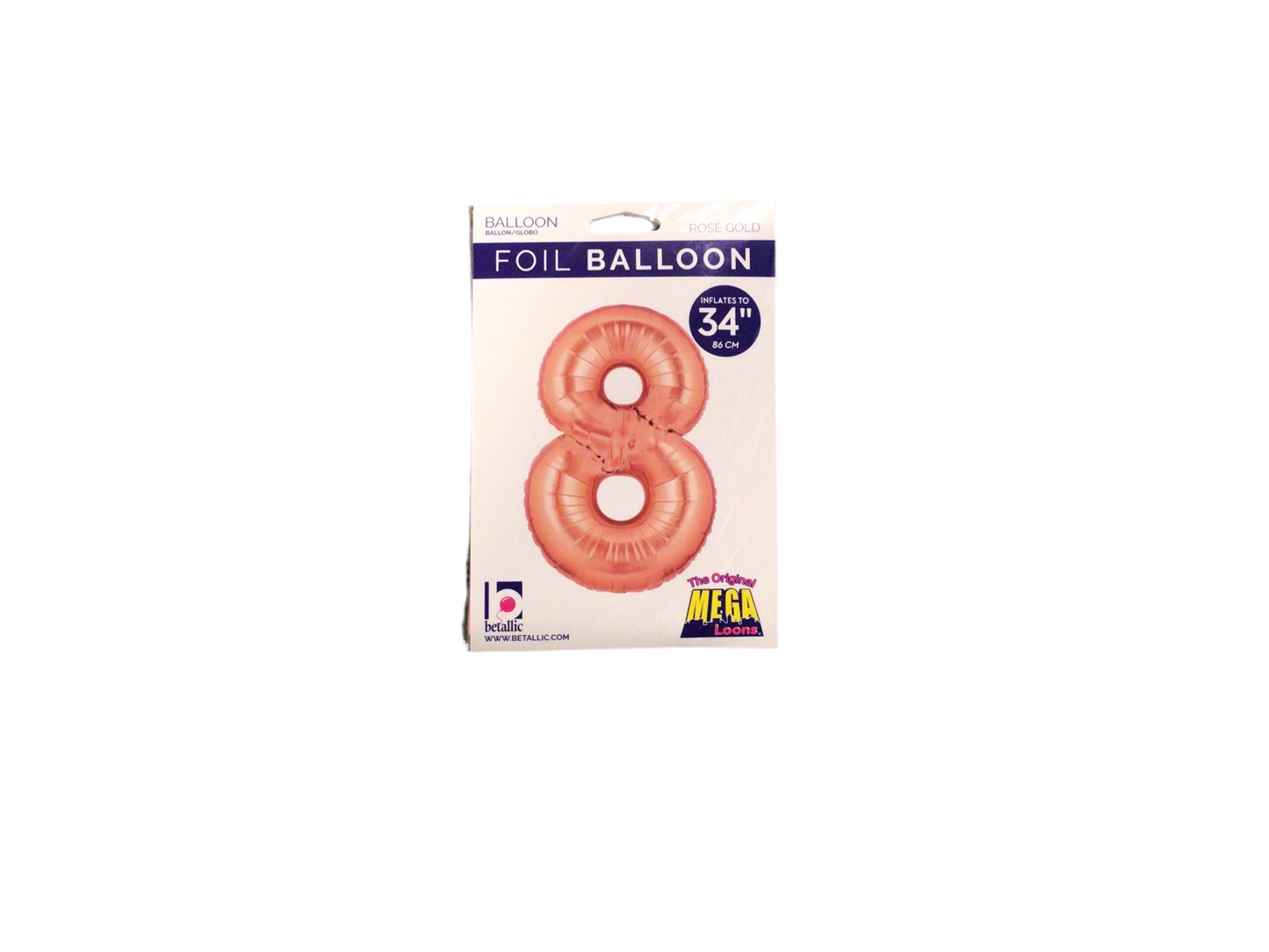 Rose Gold Mylar Numbers
Available in 0-9
Inflated size: 34in