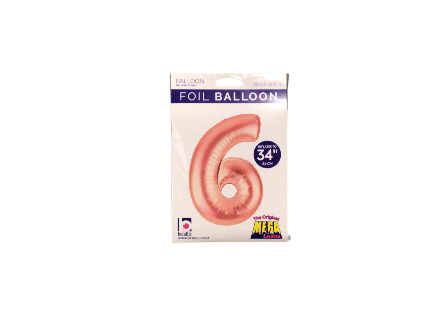 Rose Gold Mylar Numbers
Available in 0-9
Inflated size: 34in