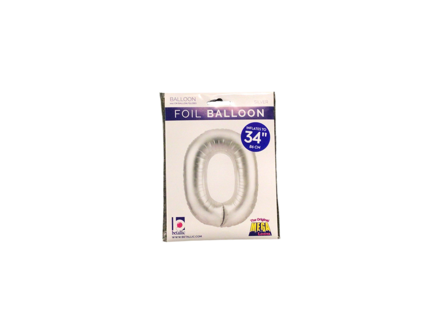 Silver Mylar Numbers
Available in 0-9
Inflated size: 34in