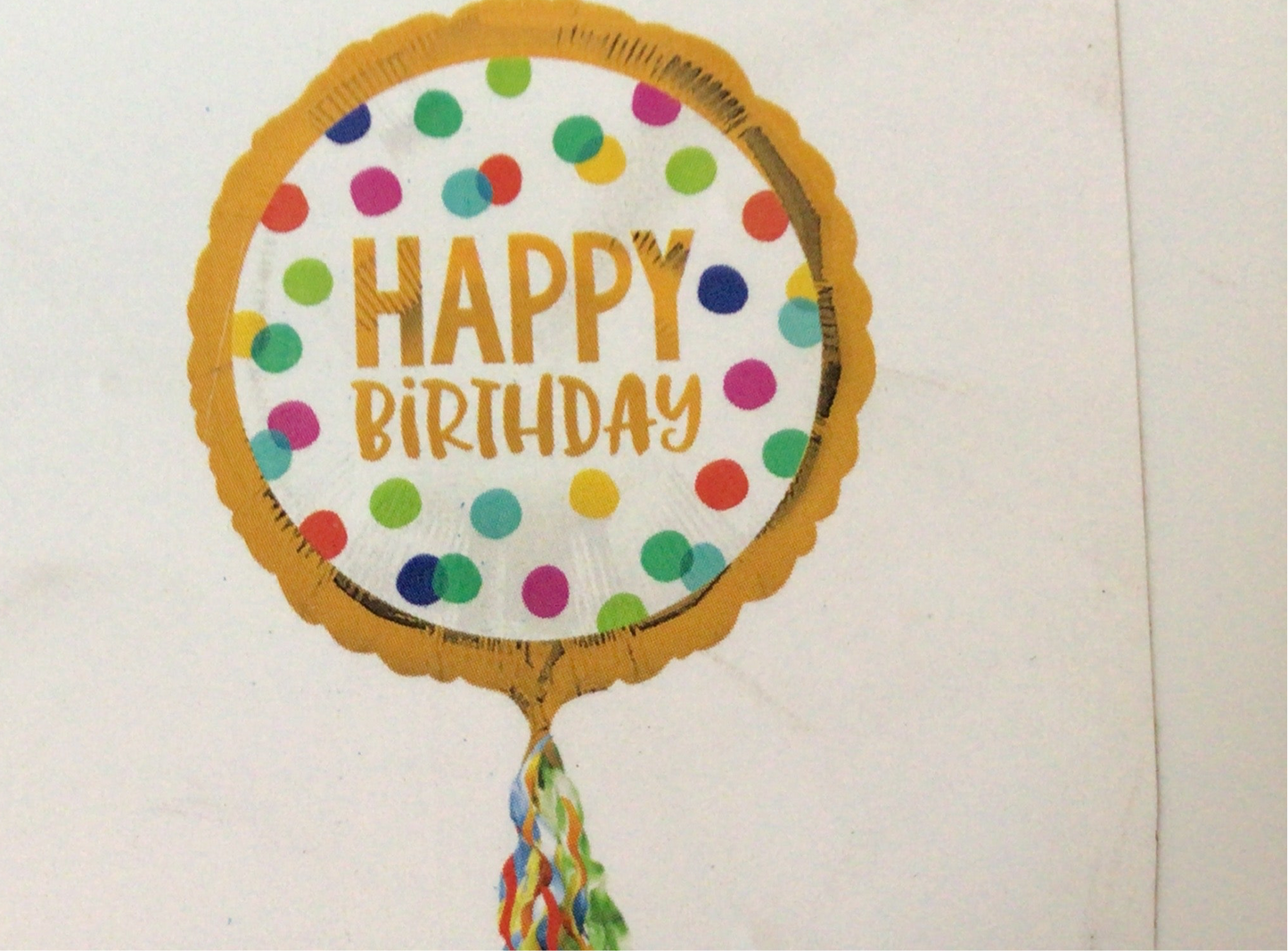 Anagram Supershape Mylar Balloon - Balloon Bash with fringe Pom Pom