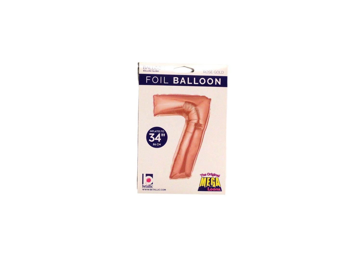 Rose Gold Mylar Numbers
Available in 0-9
Inflated size: 34in