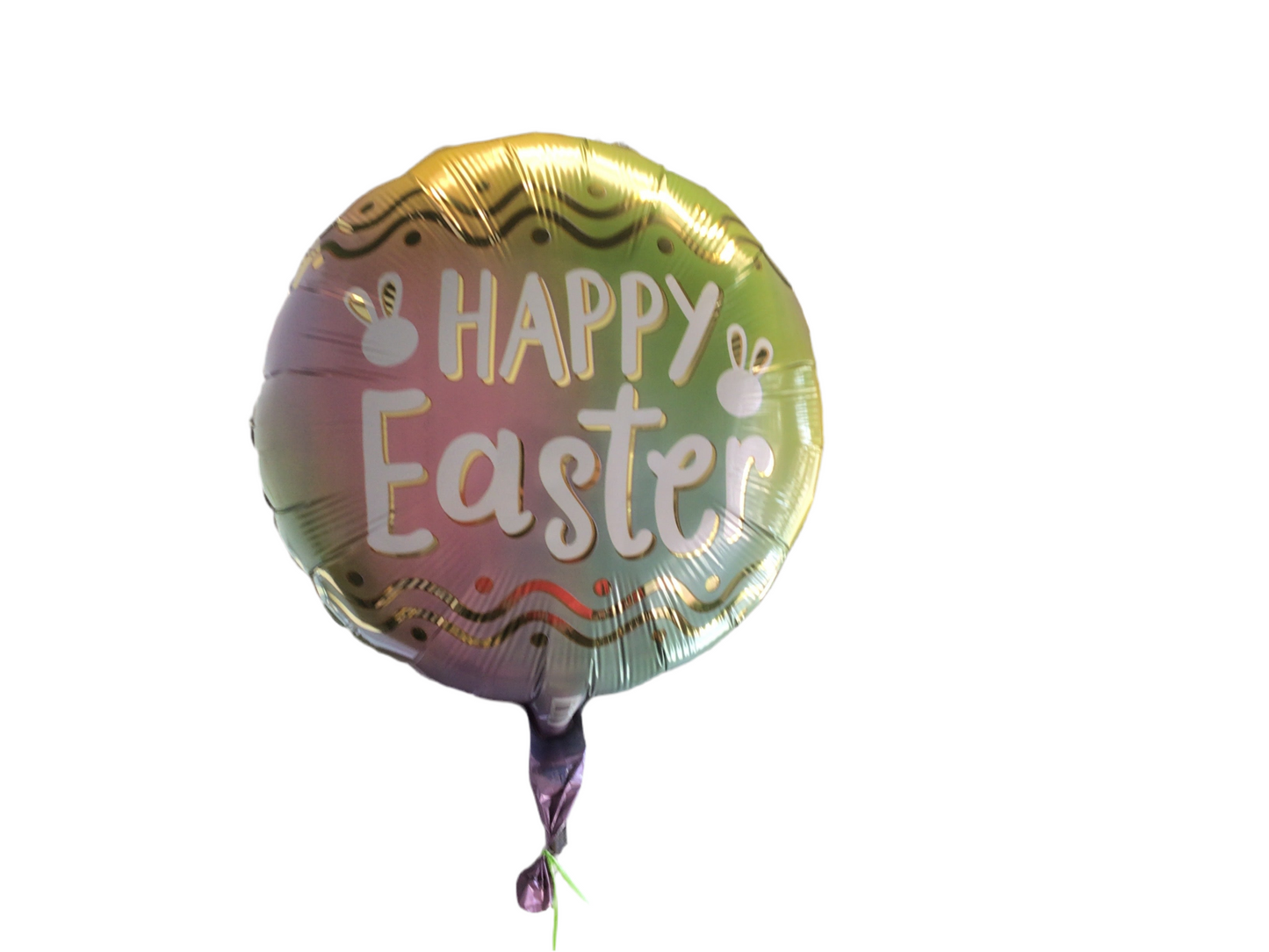Anagram Standard Mylar Balloon - Round Pastel with Happy Easter