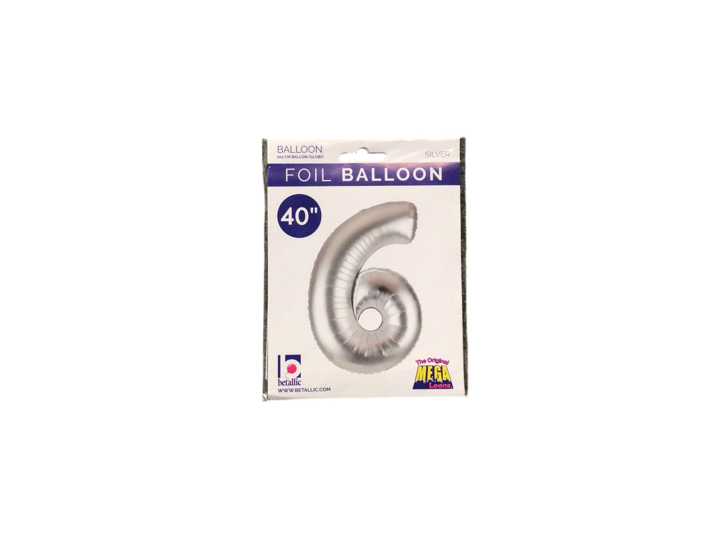 Silver Mylar Numbers
Available in 0-9
Inflated size: 34in