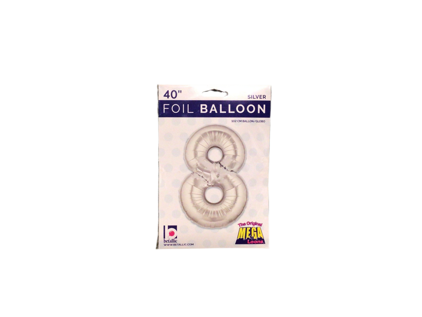 Silver Mylar Numbers
Available in 0-9
Inflated size: 34in