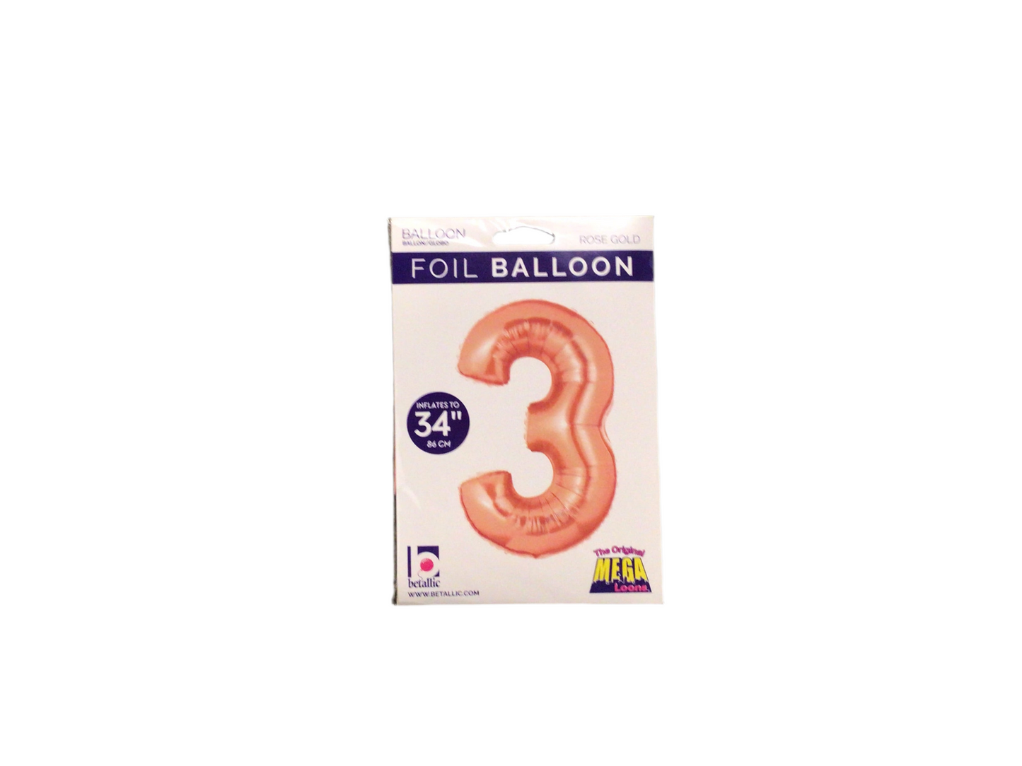 Rose Gold Mylar Numbers
Available in 0-9
Inflated size: 34in