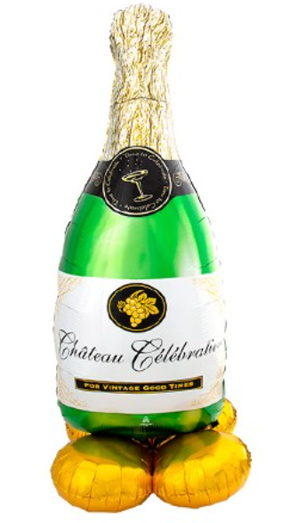 60 inch BUBBLY WINE BOTTLE AIRLOONZ - Party Specialties