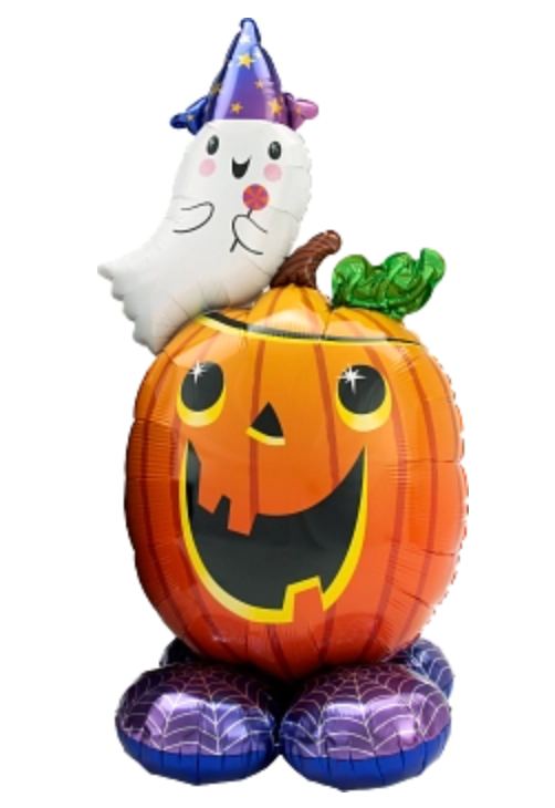 56 inch PUMPKIN AND GHOST AIRLOONZ - Party Specialties