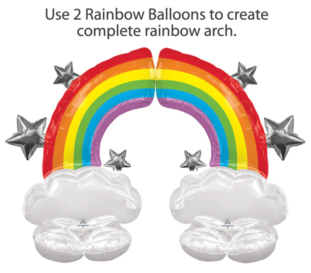52'' inch RAINBOW AIRLOONZ - Party Specialties