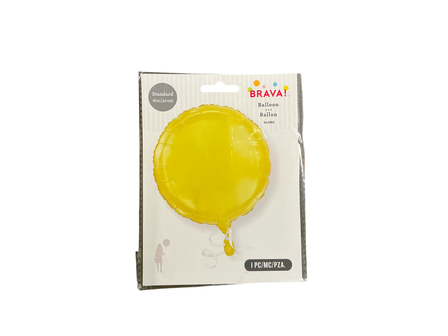 Brava Standard Mylar Balloon - Round Yellow

Inflated size: 12.5in

Perfect for all occasions