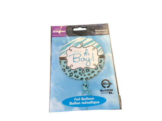 Anagram Standard Mylar Balloon - Round  blue it’s a boy