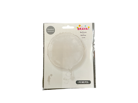 Brava Standard Mylar Balloon - Round White

Inflated size: 12.5in

Perfect for all occasions
