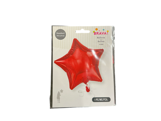 Brava Standard Mylar Balloon - Star Red

Inflated size: 16in x 16.5in

Perfect for all occasions