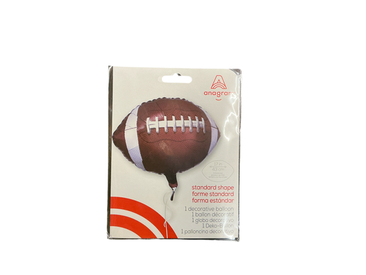 Anagram Standard Mylar Balloon - Football

Inflated size: 17in x 12in

Perfect for sports lovers