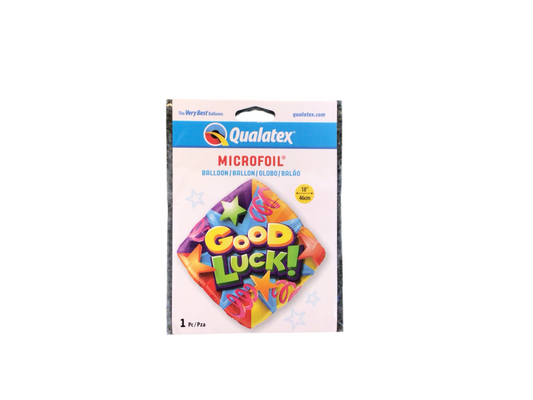 Qualatex Standard Mylar Balloon - Diamond Good Luck!

Multicolor balloon and lettering

Inflated size: 18in

Wish someone good luck with an extra flare!