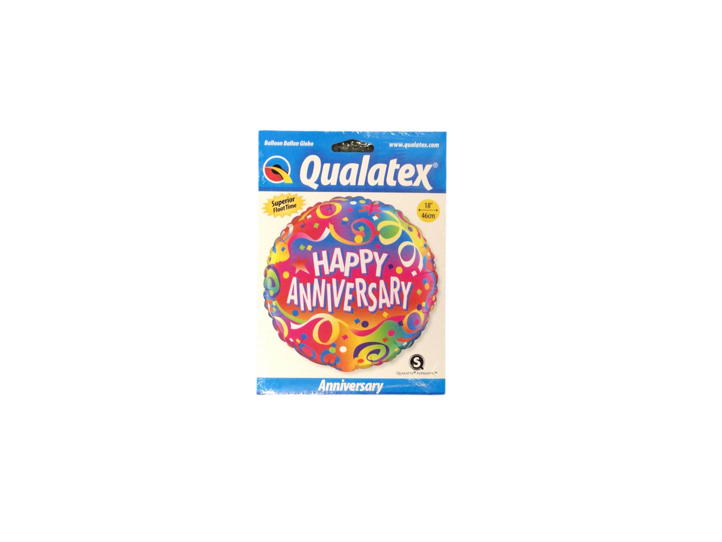 Qualatex Standard Mylar Balloon - Round Happy Anniversary Multicolor with streamers


UnInflated size: 17in

Perfect for Anniversaries 
