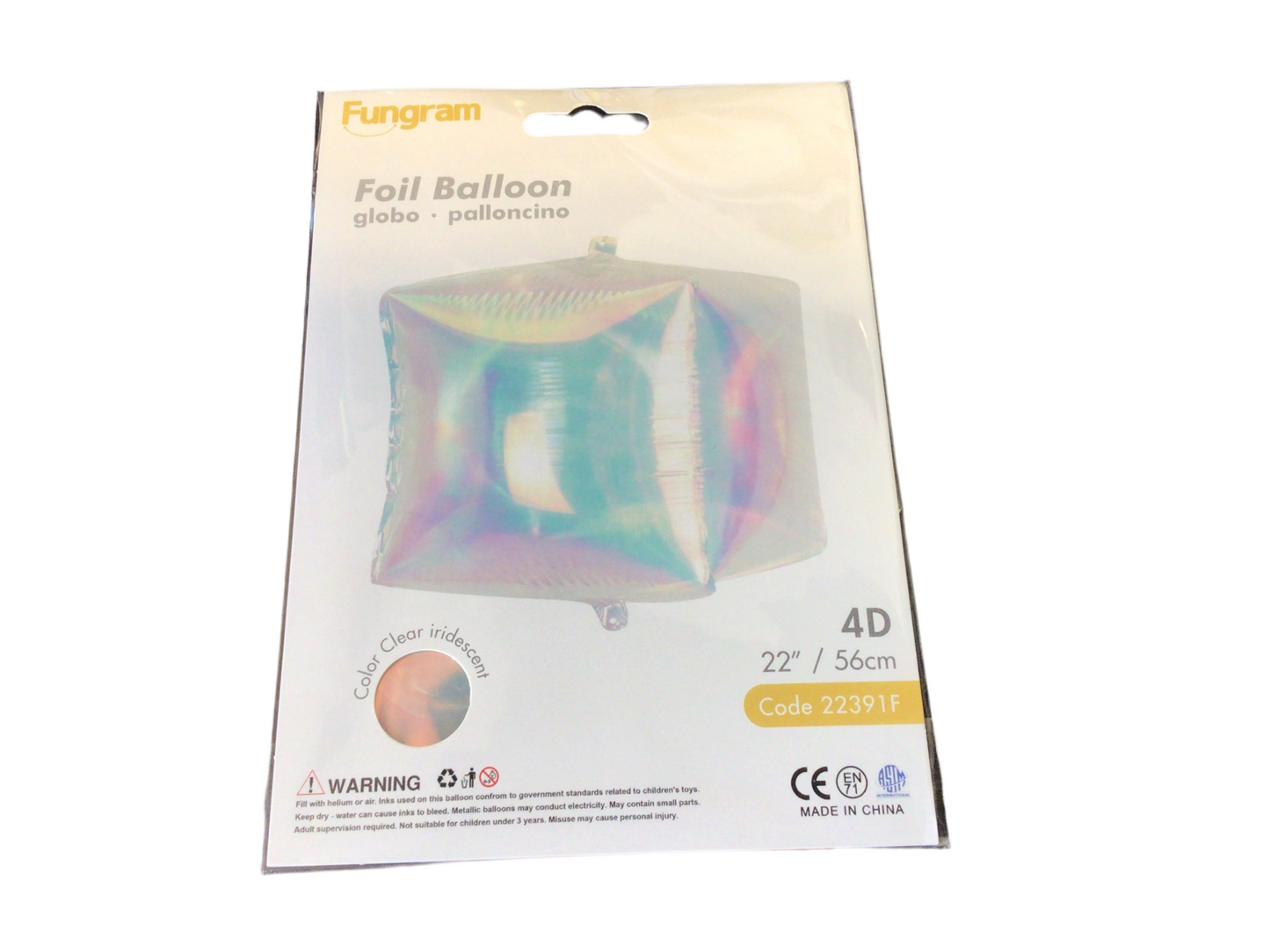 Fungram  22391F Cube shape Iridescent