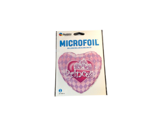 Qualatex Standard Mylar Balloon - Heart shaped pink princess