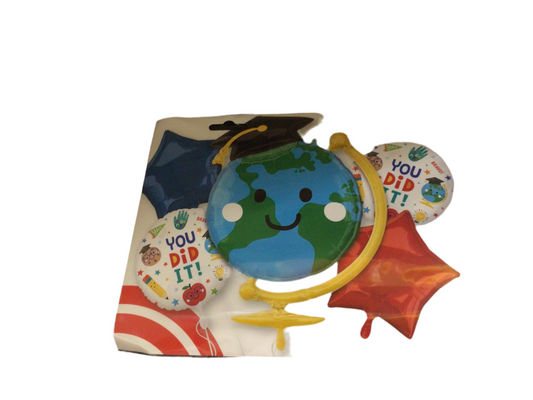 Anagram Mylar 5pc Balloon Boquet- Grad Fun Boquet