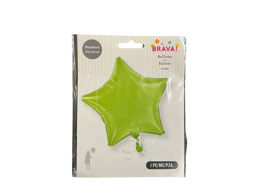 Brava Standard Mylar Balloon - Star Lime Green

Inflated size: 16in x 16.5in

Perfect for all occasions