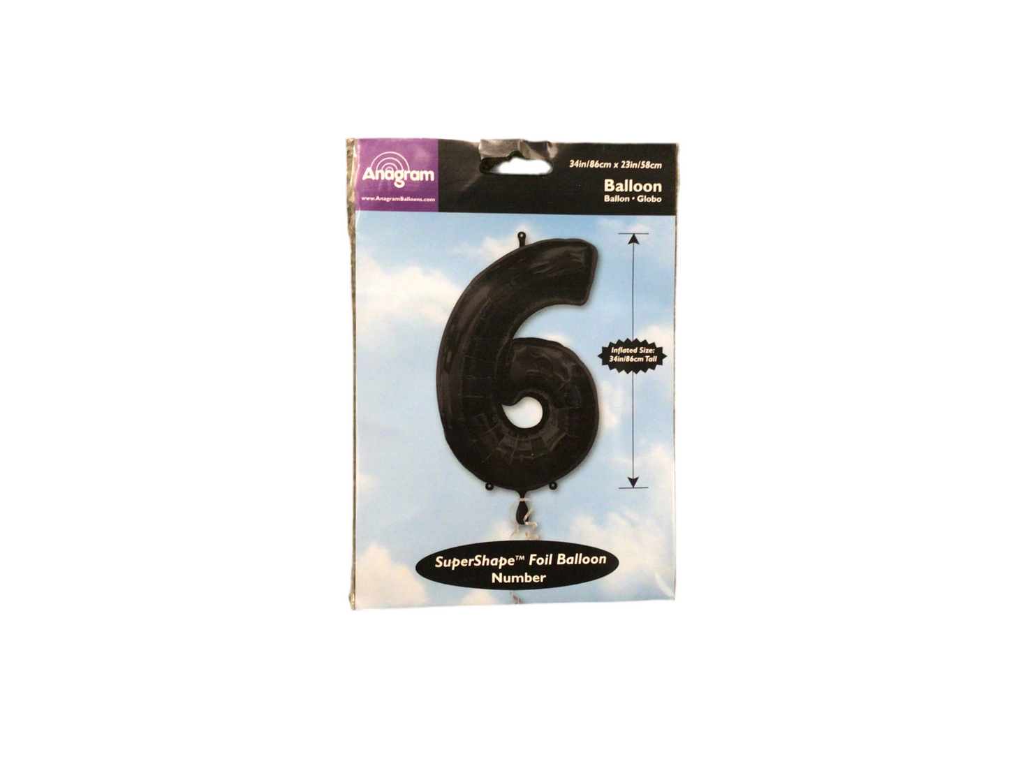 Black Mylar Numbers 

Available in 0-9

Inflated size: 34in