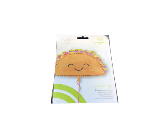 Anagram Supershape Mylar Balloon - Taco