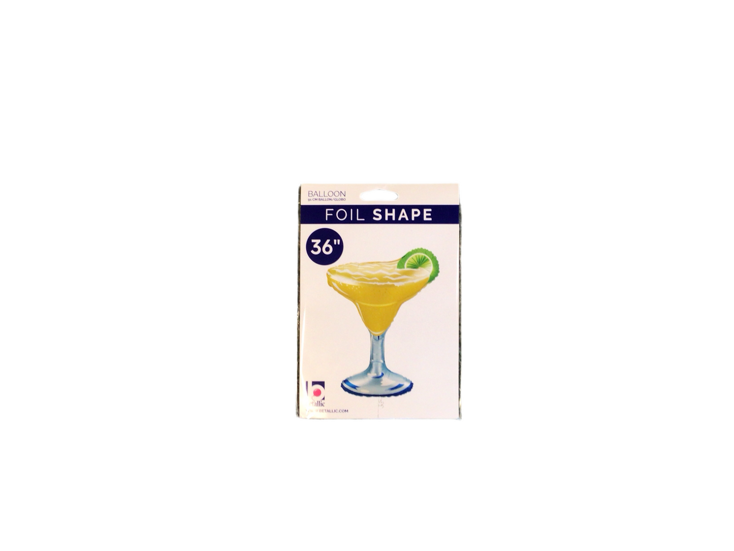 Betallic Foil Shape Margarita With Lime Wedge Mylar Balloon -