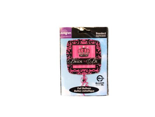 Anagram Standard Mylar Balloon - Square Bride to Be

Pink and black design with a crown. White and pink lettering

UnInflated size: 17in

Perfect addition for celebrating the bride to be in your life!