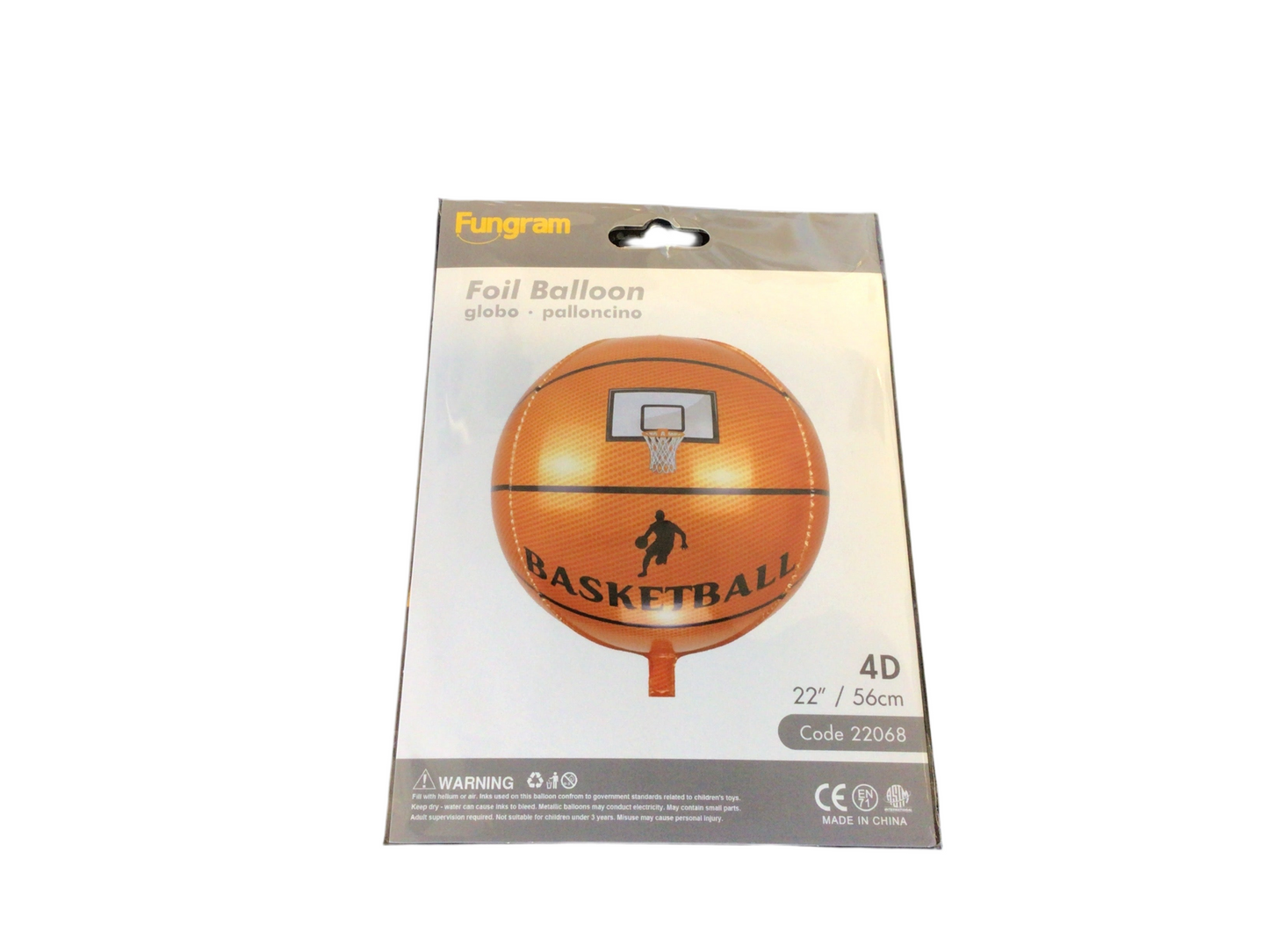 Fungram 22068 Orb Basketball with player silhouette