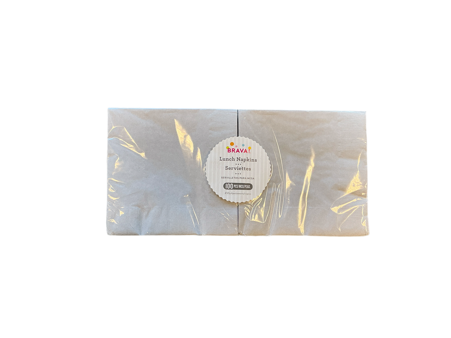 Brava Lunch Napkins 100PCS Silver
* 13inx13in
* 2Ply
* Biodegradable