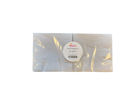 Brava Lunch Napkins 100PCS Silver
* 13inx13in
* 2Ply
* Biodegradable