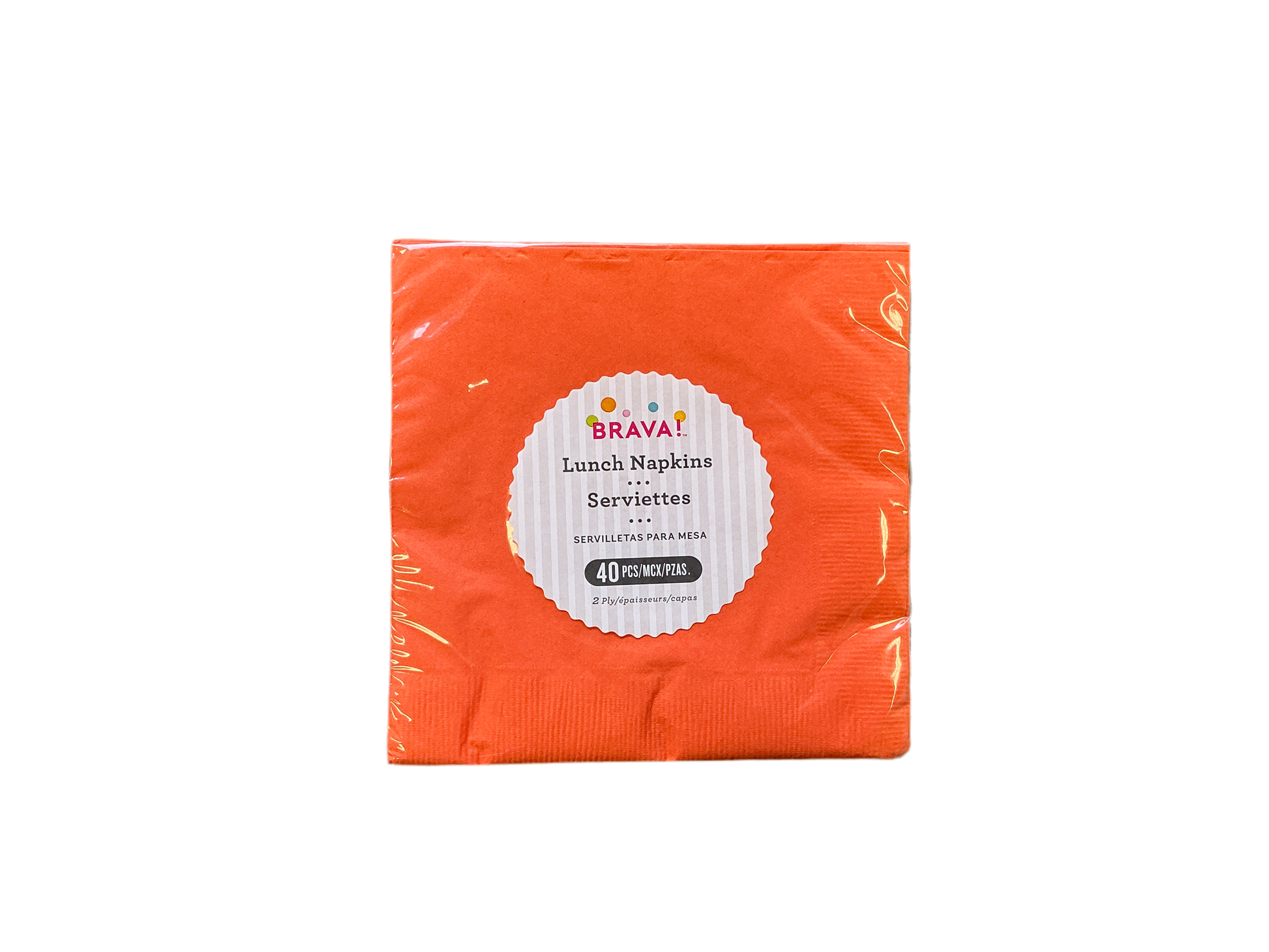 Brava Lunch Napkins 40PCS Orange
* 13inx13in
* 2Ply
* Biodegradable