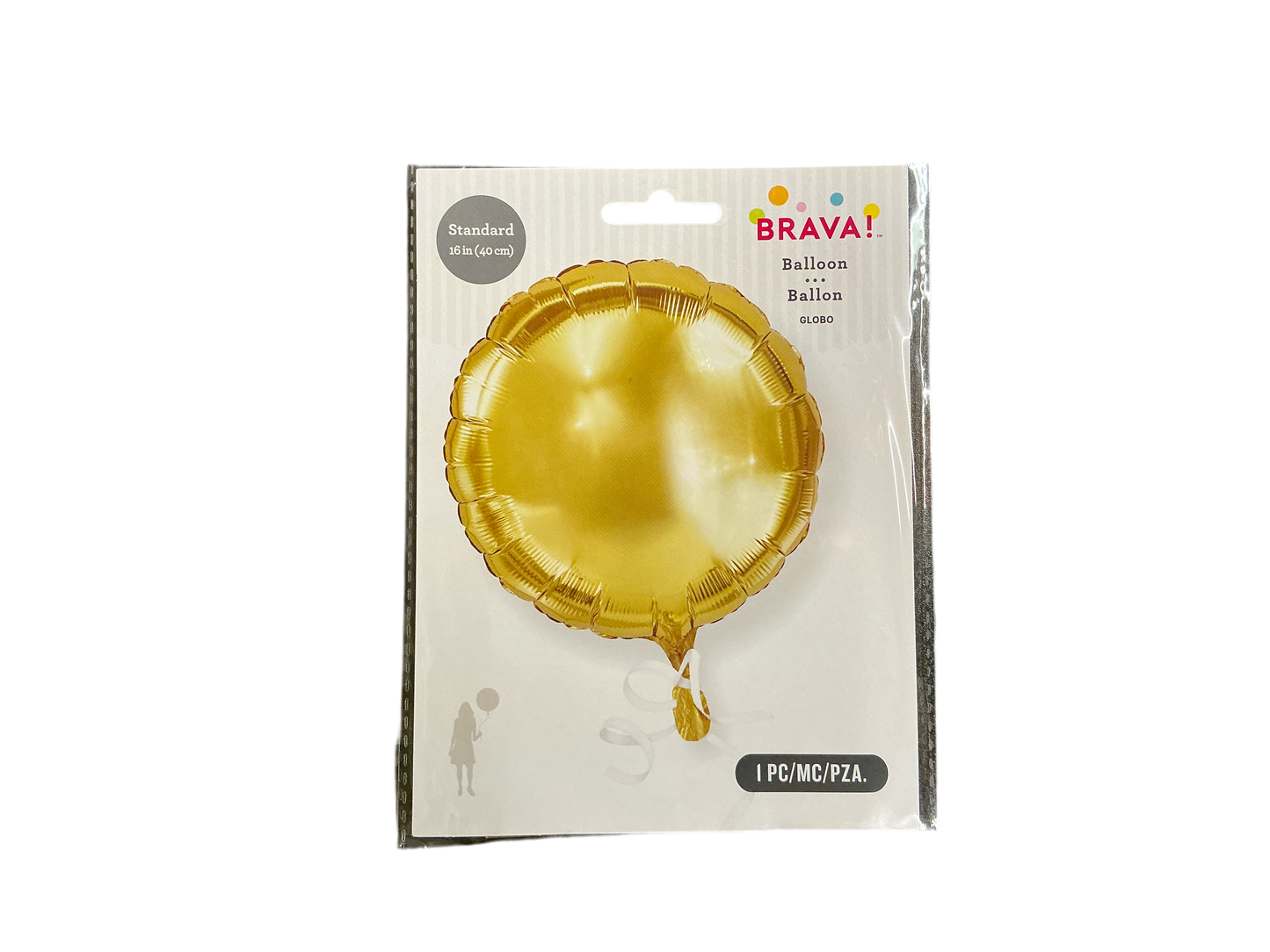 Brava Standard Mylar Balloon - Round Gold

Inflated size: 12.5in

Perfect for all occasions