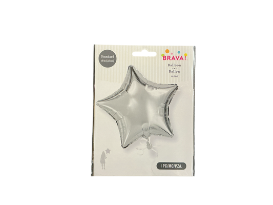Brava Standard Mylar Balloon - Star Silver

Inflated size: 16in x 16.5in

Perfect for all occasions