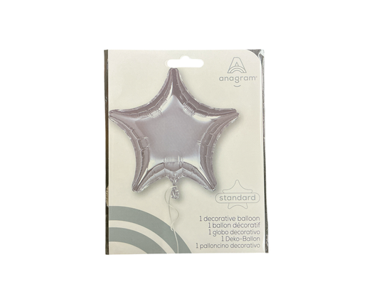 Anagram Standard Mylar Balloon - Star Silver

UnInflated size: 19in

Perfect for all occasions
