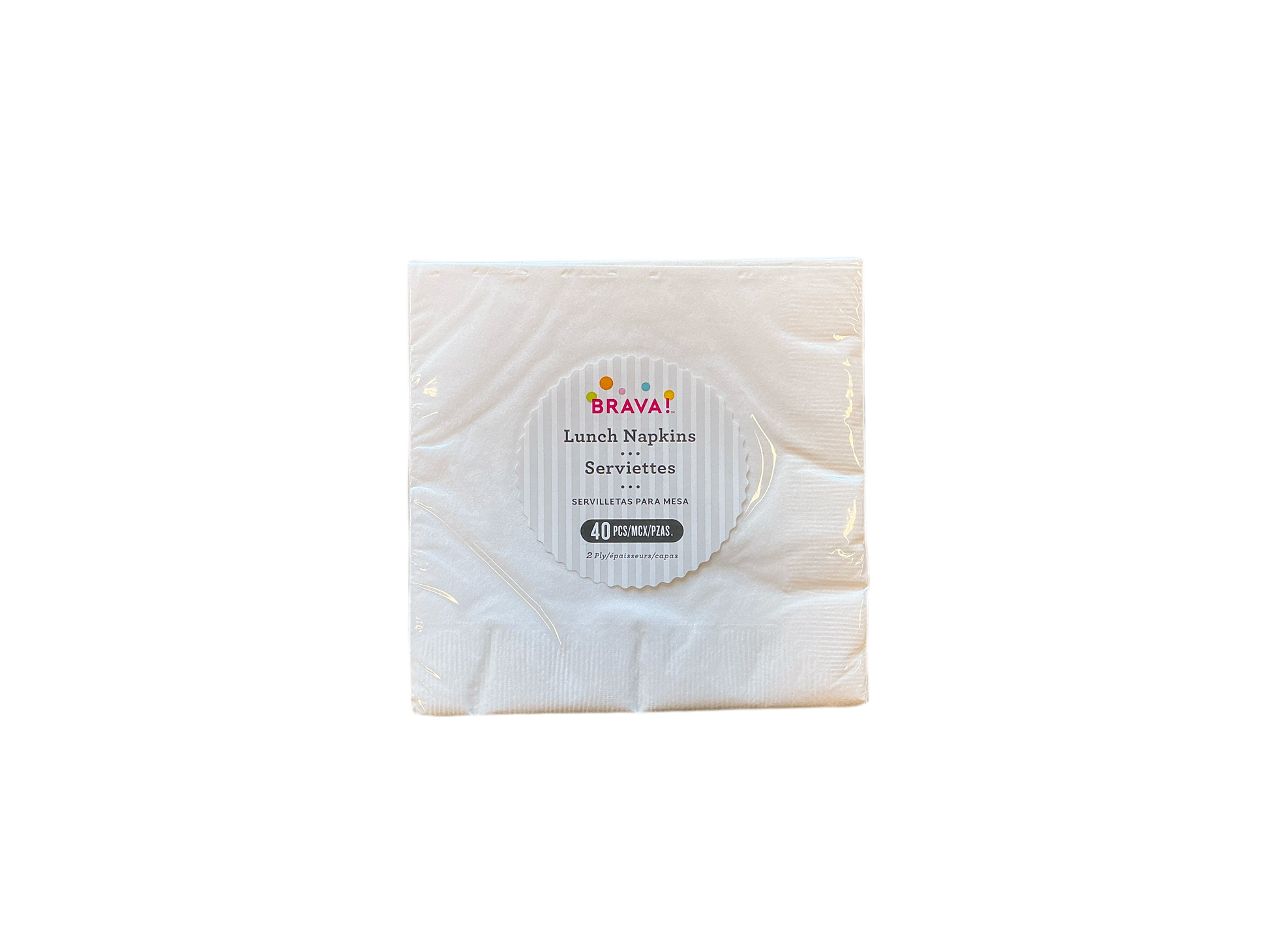 Brava Lunch Napkins 40PCS White
* 13inx13in
* 2Ply
* Biodegradable