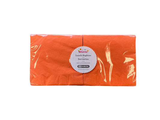 Brava Lunch Napkins 100PCS Orange
* 13inx13in
* 2Ply
* Biodegradable