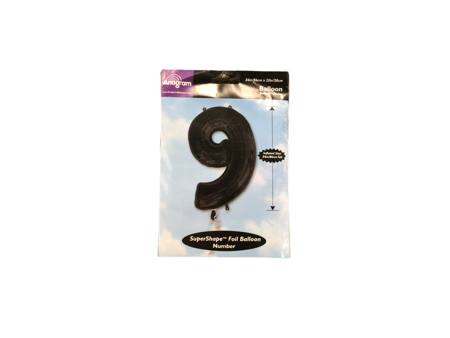 Black Mylar Numbers 

Available in 0-9

Inflated size: 34in