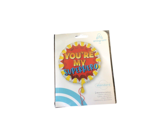 Anagram Standard Mylar Balloon - you’re my hero