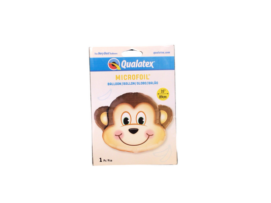 Qualatex Supershape Mylar Balloon 

Smiling monkey head

Inflated size: 35in

A favorite for kids!